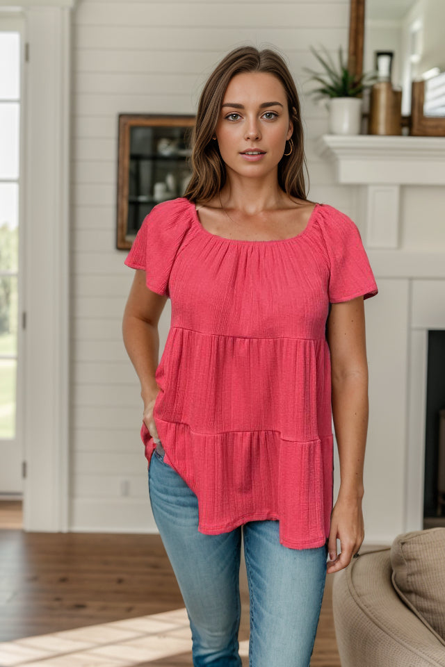 Heimish Crimson Tides - Tiered Top