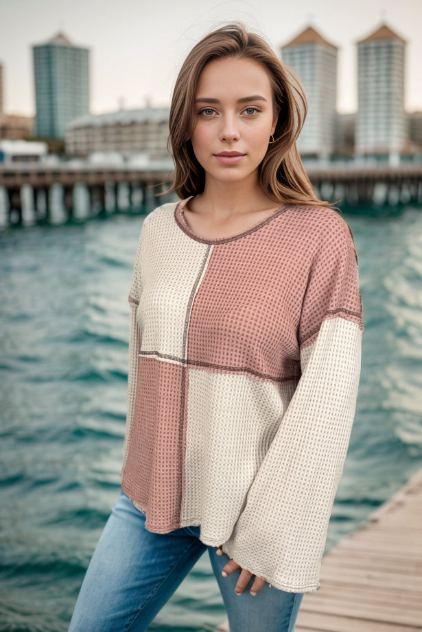 Hailey & Co Crossing Paths - Waffle Knit