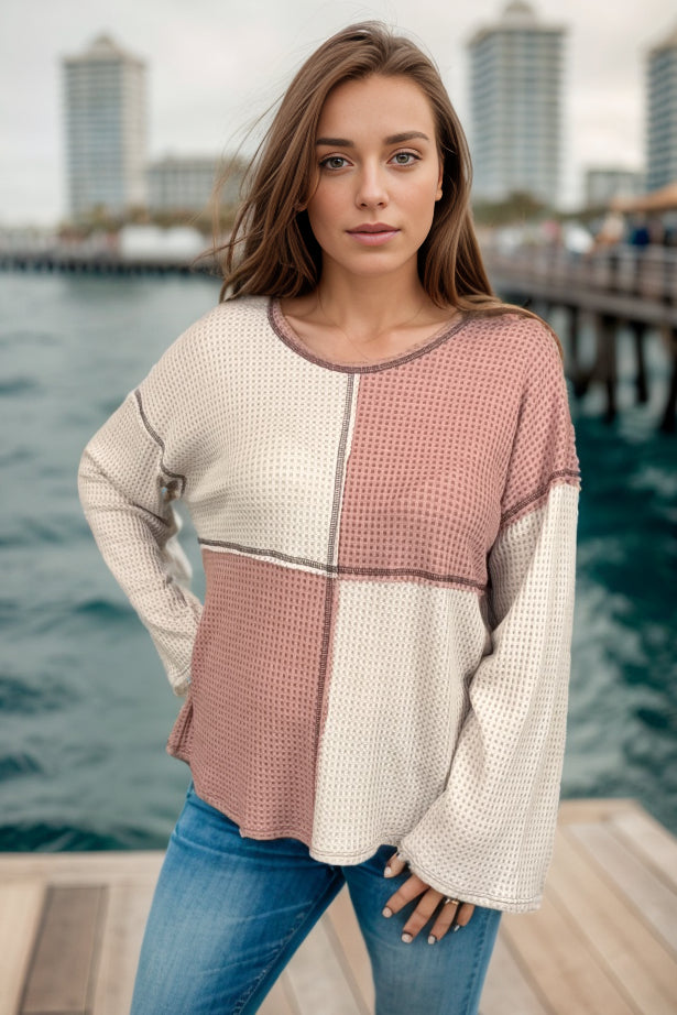 Hailey & Co Crossing Paths - Waffle Knit