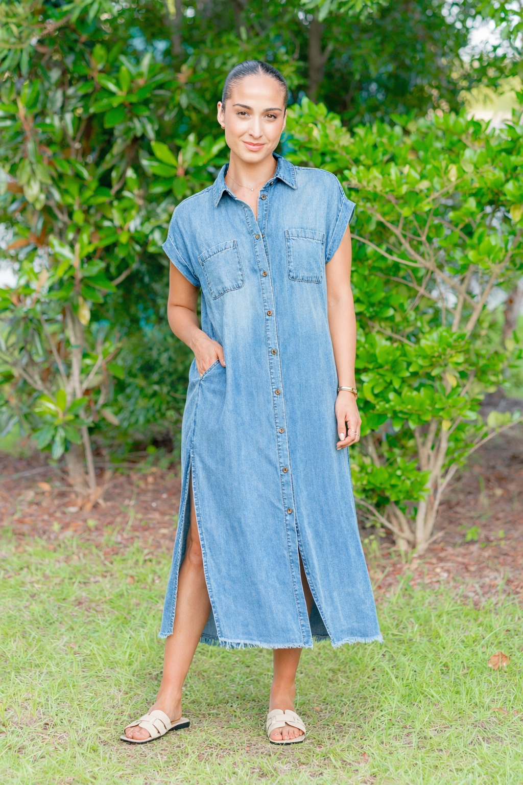 Zia Deep Tide Maxi Dress