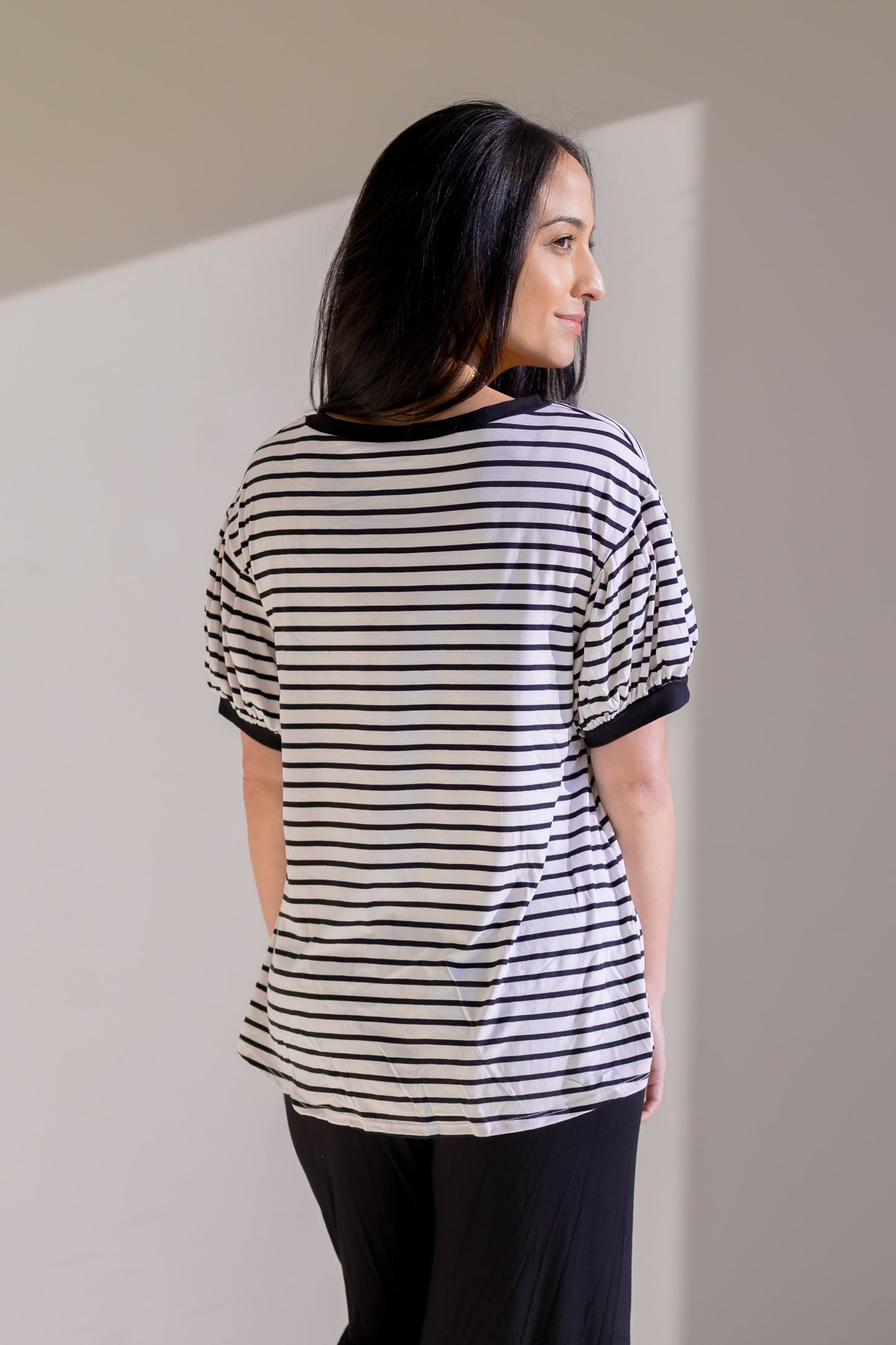 Emerald Drifted Spring Stripe Top