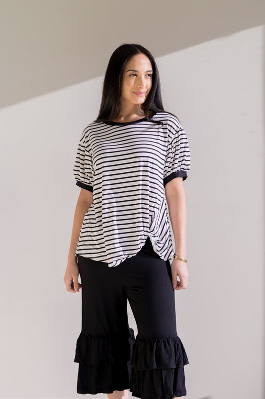Emerald Drifted Spring Stripe Top