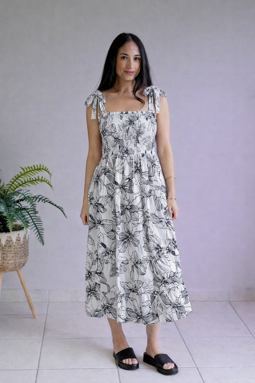 White Birch Enchanted Teal Garden Dress