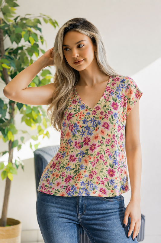 Haptics Garden Bliss Floral Top