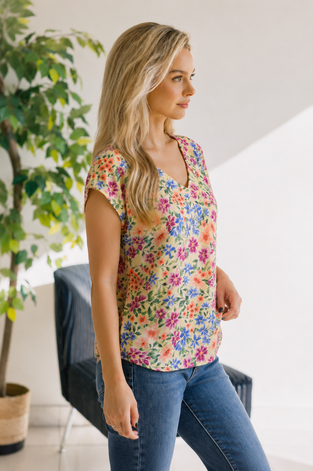 Haptics Garden Bliss Floral Top