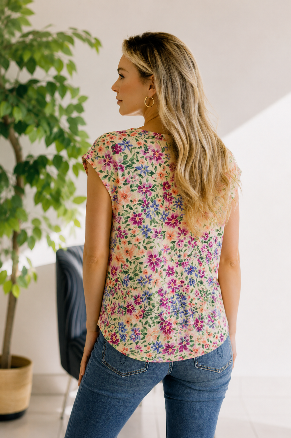 Haptics Garden Bliss Floral Top