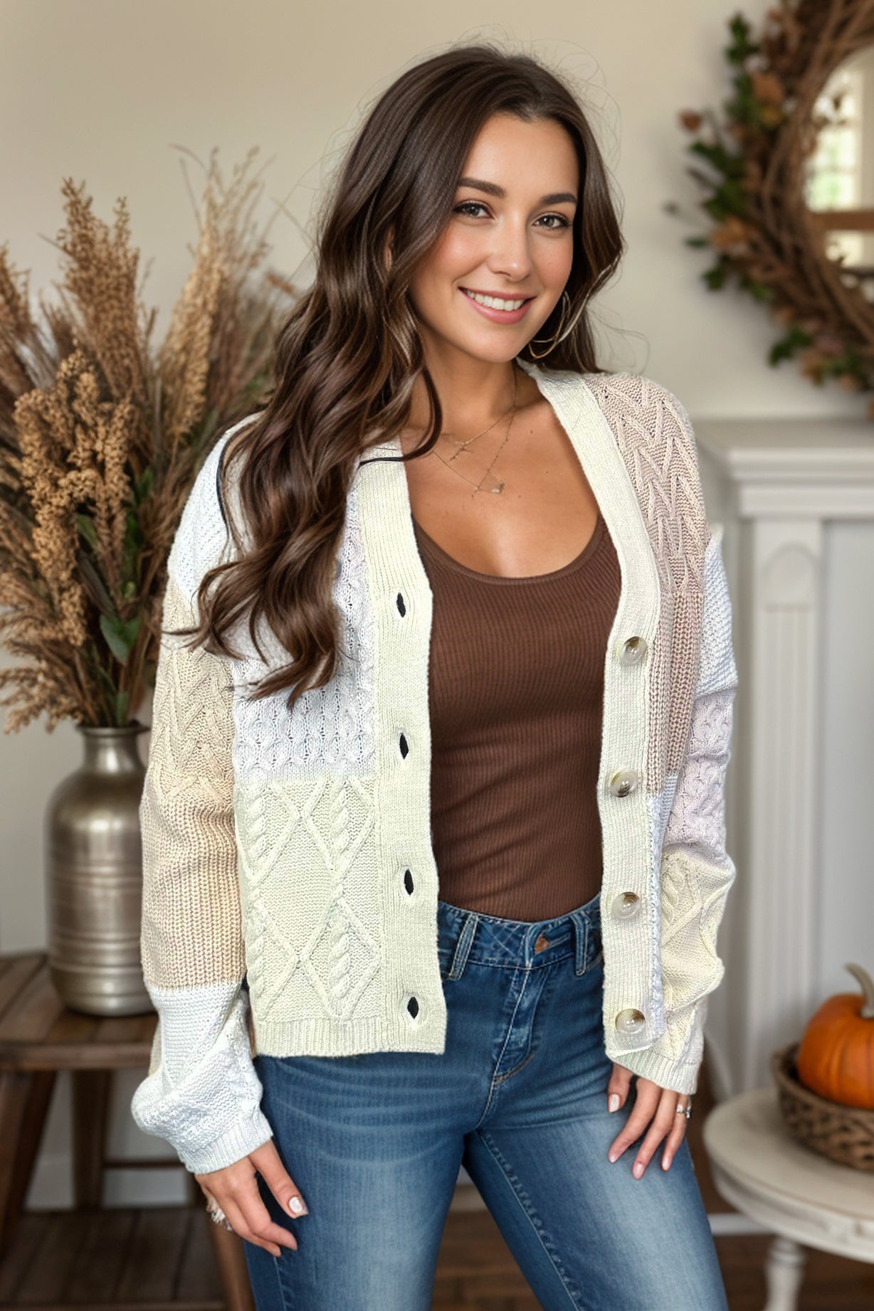 Hailey & Co Gingerbread & Marshmallows - Cardigan