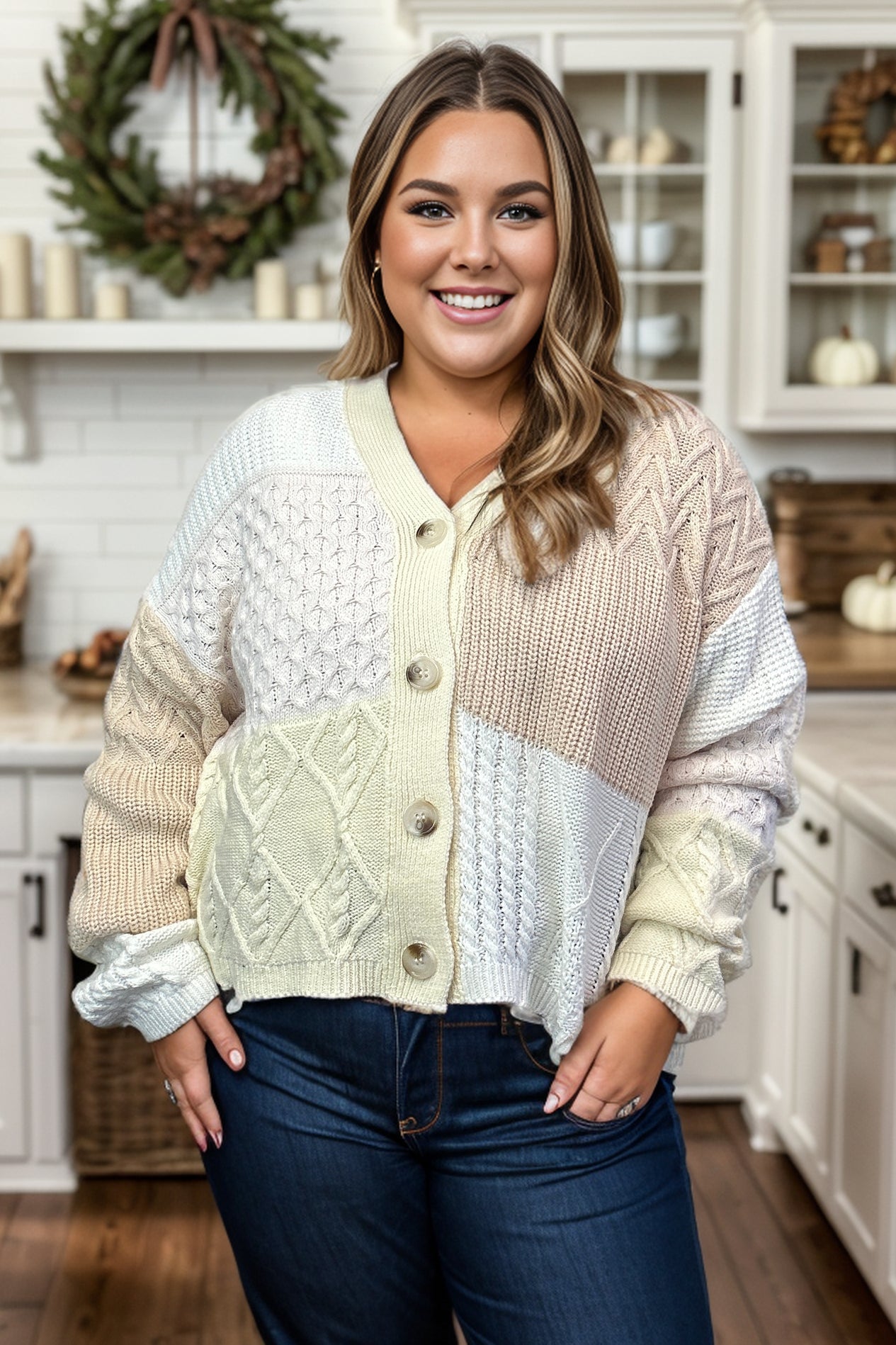 Hailey & Co Gingerbread & Marshmallows - Cardigan