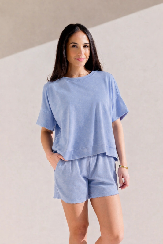 Very J Harbor Mist Short Set