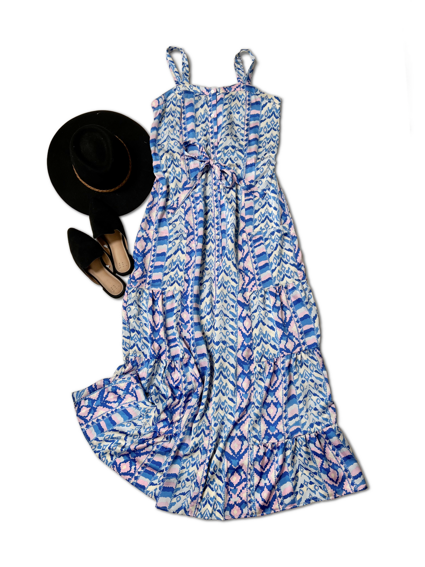 White Birch Abby Road - Royal Blue Maxi Dress