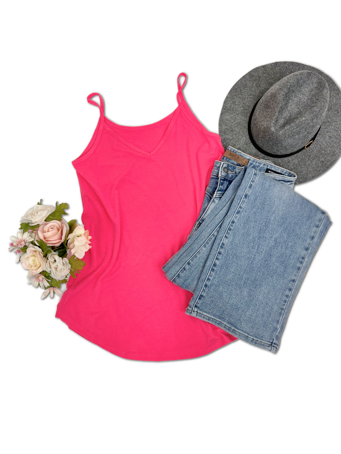 Zenana Amber - Reversible Tank in Summer Pink