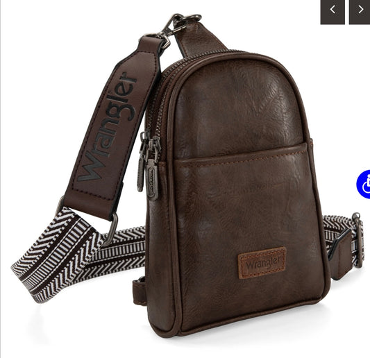 Wrangler Sling Bag/Crossbody/Chest Bag-Coffee