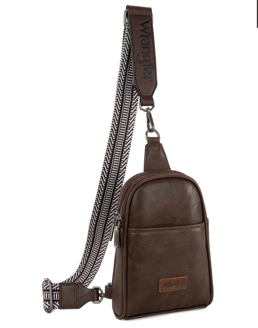 Wrangler Sling Bag/Crossbody/Chest Bag-Coffee