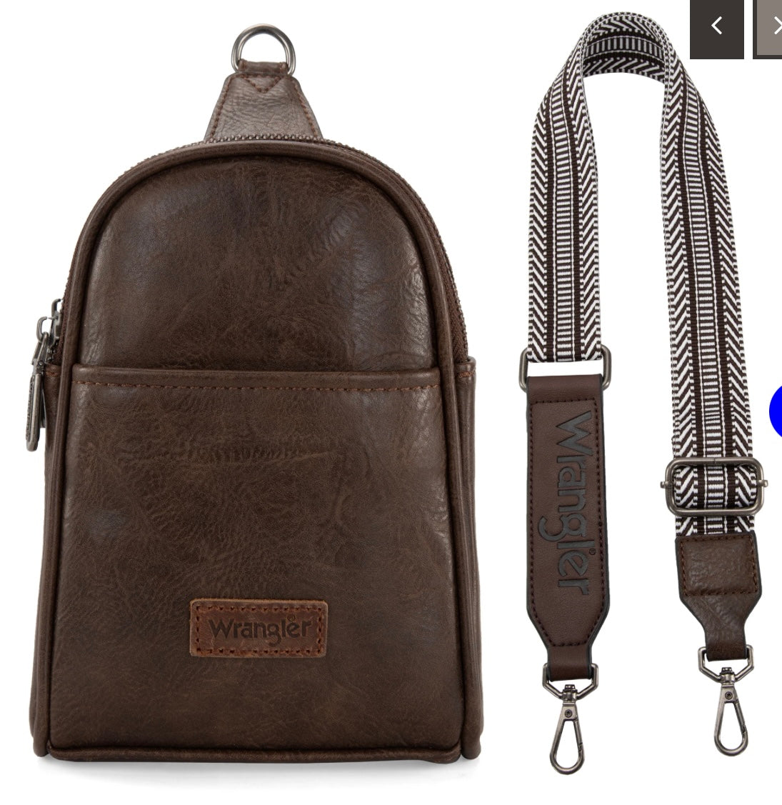 Wrangler Sling Bag/Crossbody/Chest Bag-Coffee