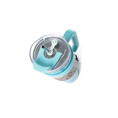 MYRA Wide Wyoming Tumbler In Blue with tooling