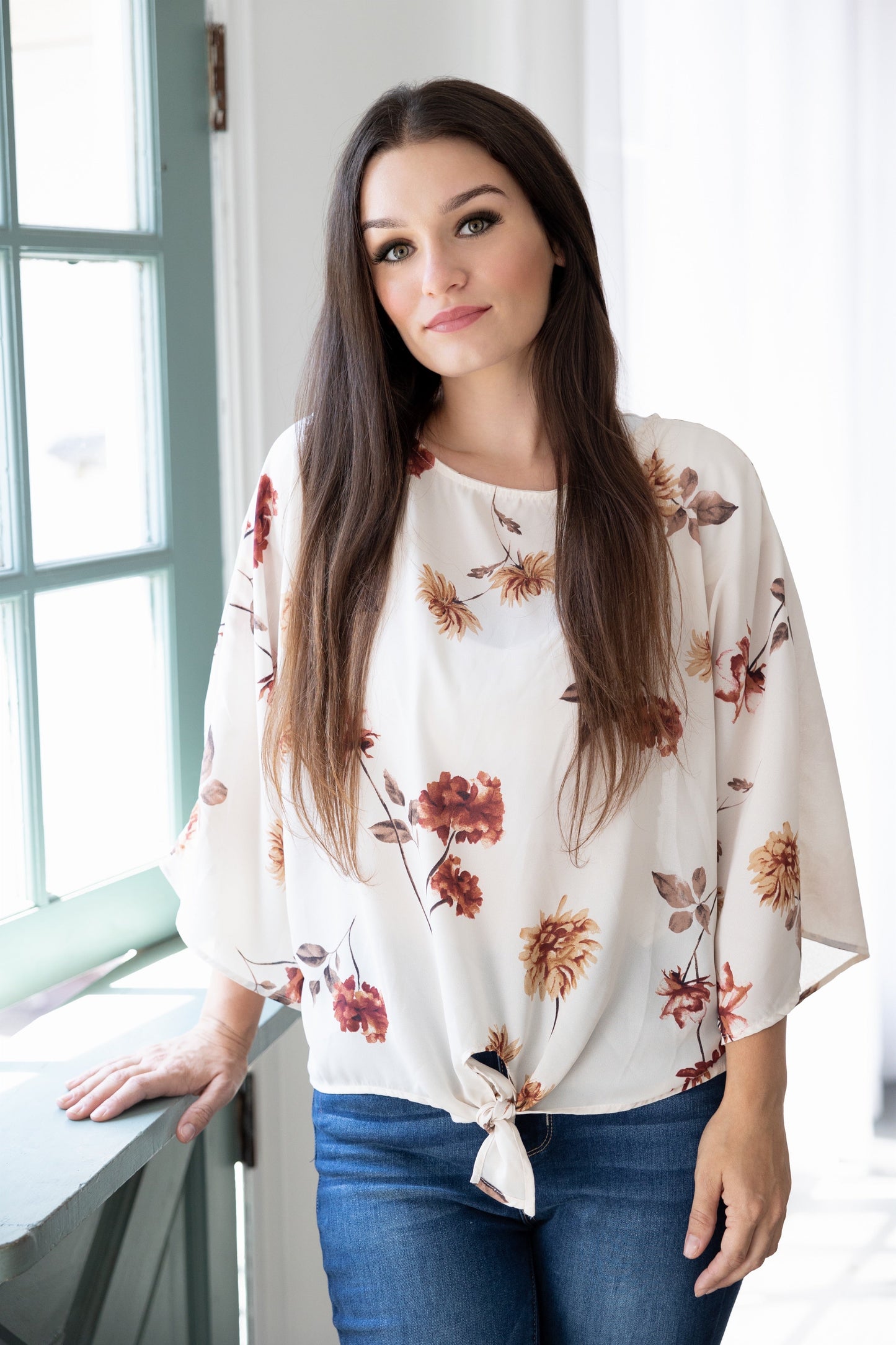 Ordinary Day Serenity Front Tie Top