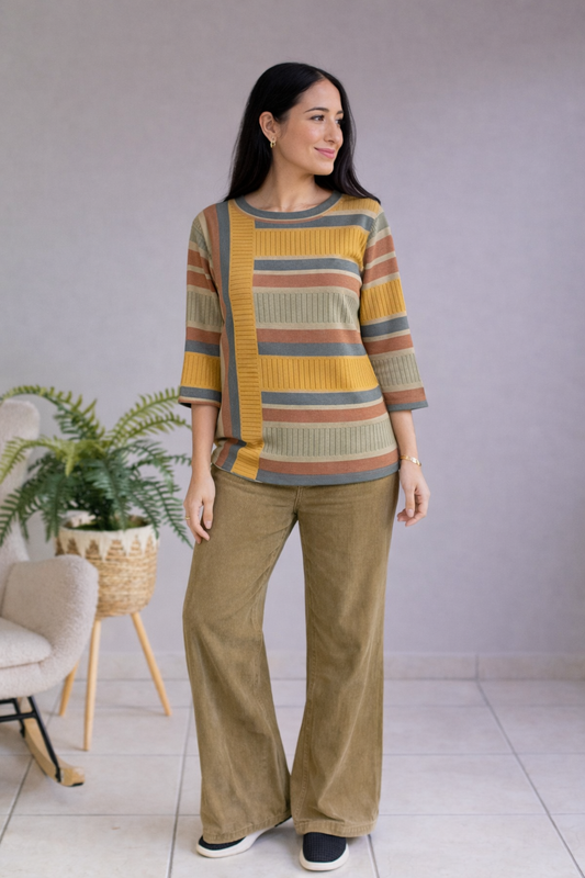 Oddi Garden Grove Stripe Top