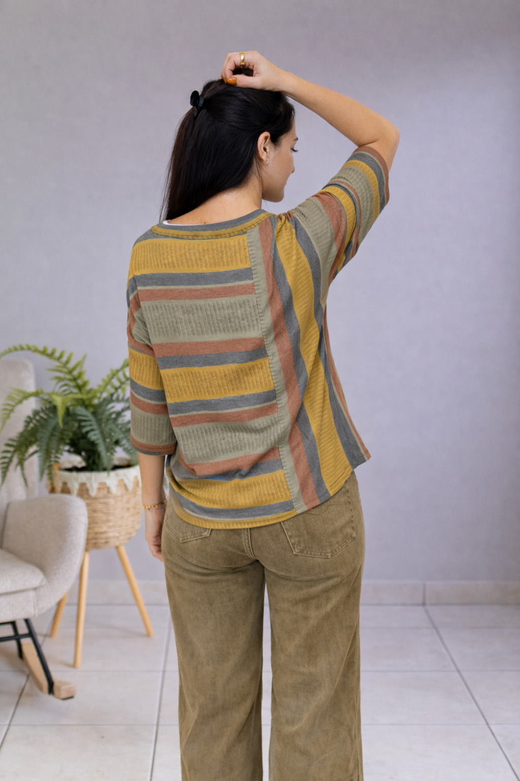 Oddi Garden Grove Stripe Top