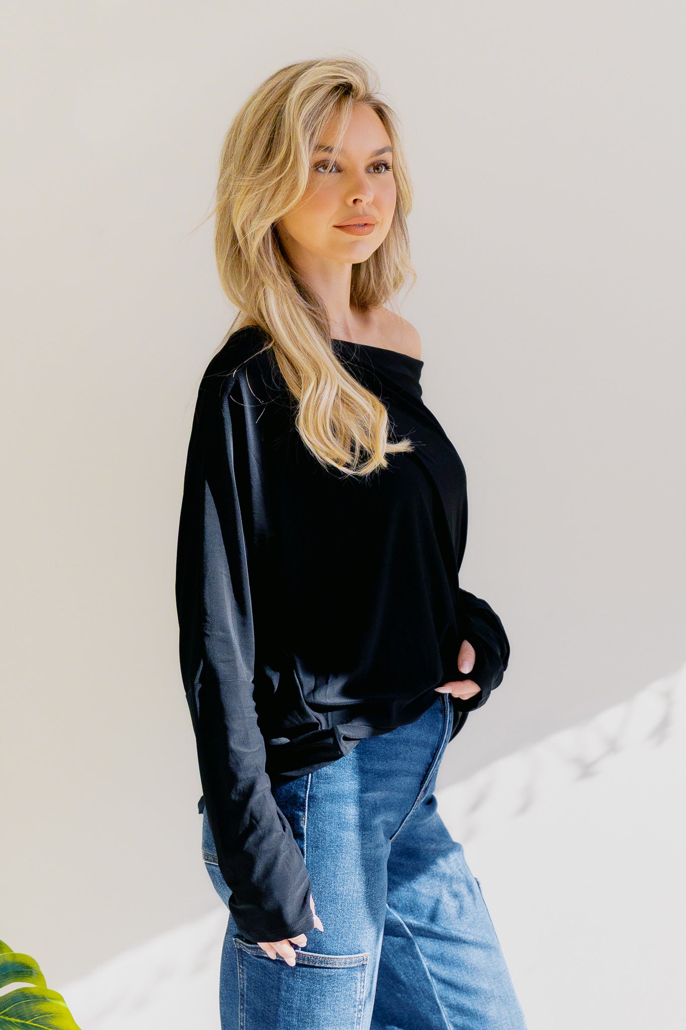 Shopin LA Twilight Meadow Thumbhole Dolman