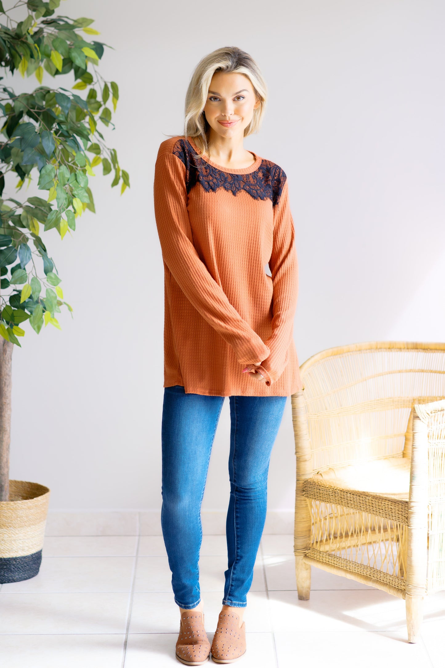 Heimish Falling Ember Knit Top