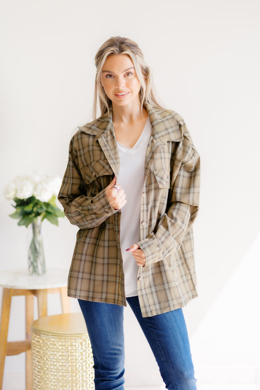 Pumpkin Pathways button down shirt