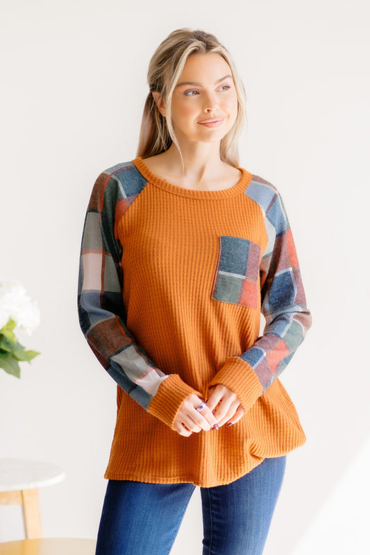 Heimish Plaid Intentions Top