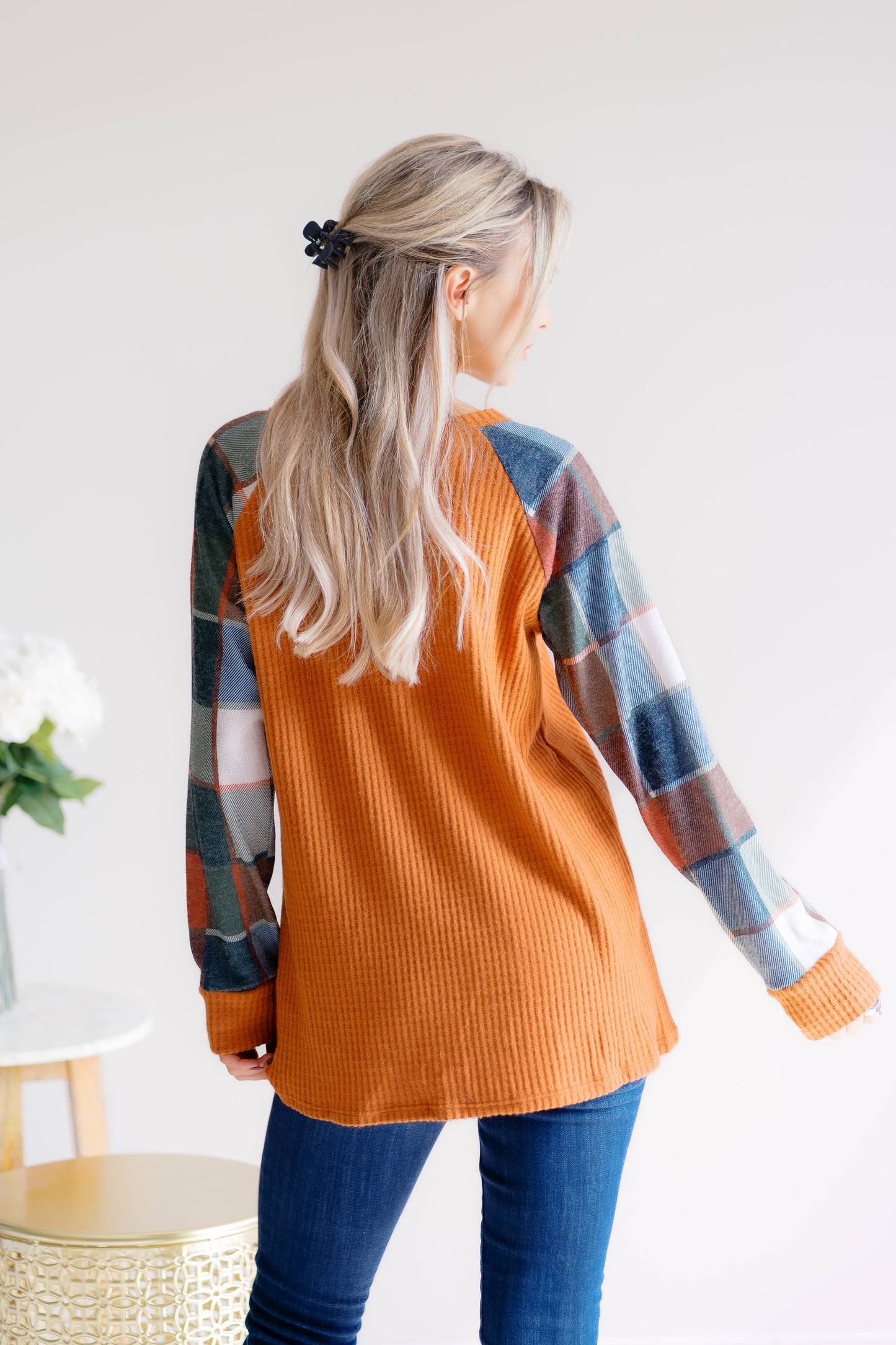 Heimish Plaid Intentions Top