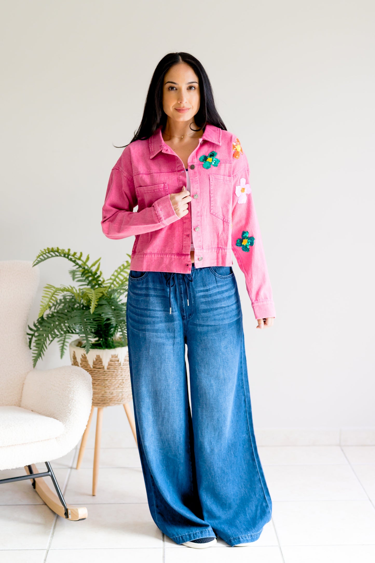 Oddi Sequin Petal Pop Jacket