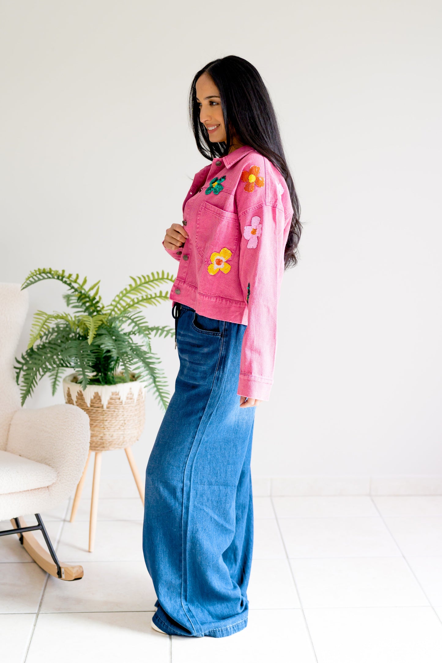 Oddi Sequin Petal Pop Jacket