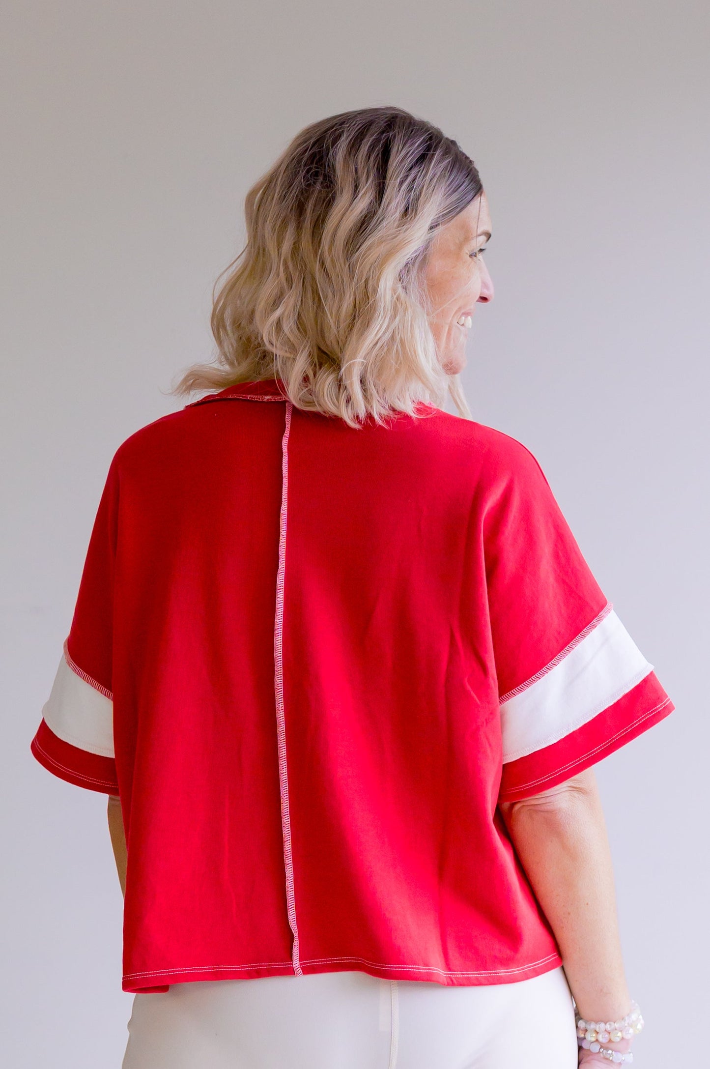 Zenana Heartline Exposed Seam Top