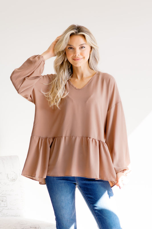 Haptics Truffle Allure Peplum