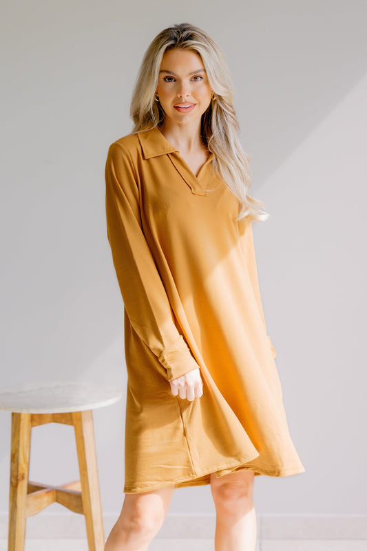 Dear Scarlett Golden Bloom Dress