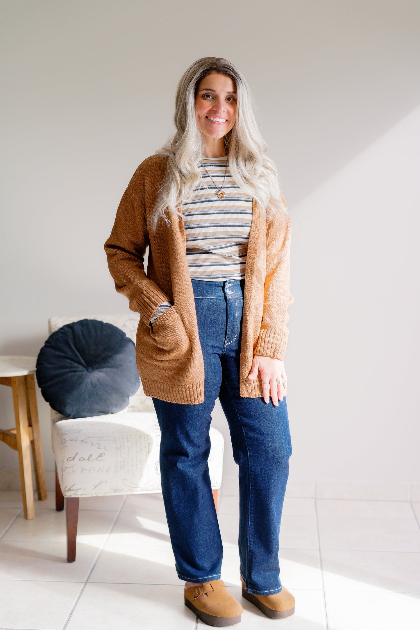 Zenana Golden Dusk Cardigan
