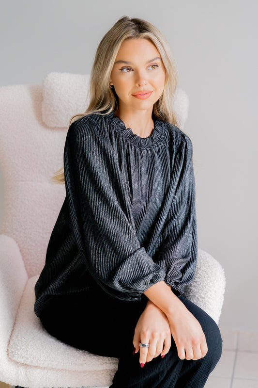 Oddi Silver Soirée Top