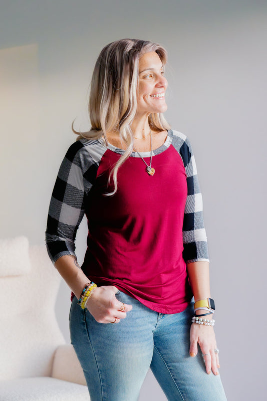 Heimish Cardinal Checks Raglan