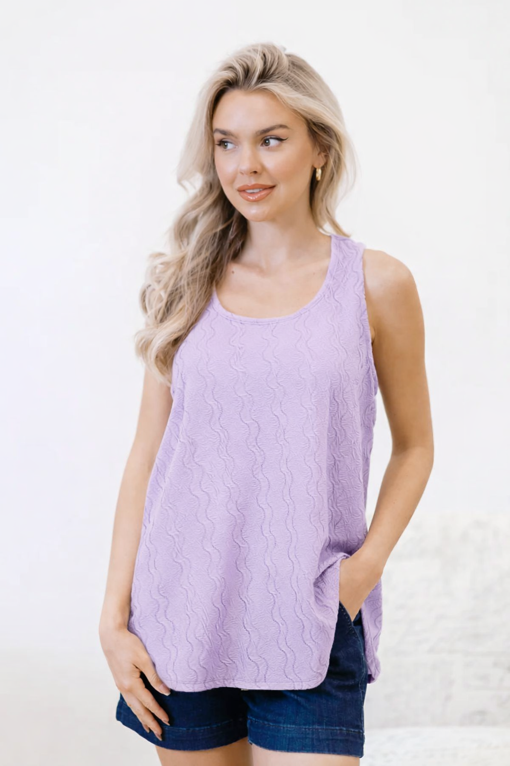 Dear Scarlett Lilac Reverie Sleeveless Top