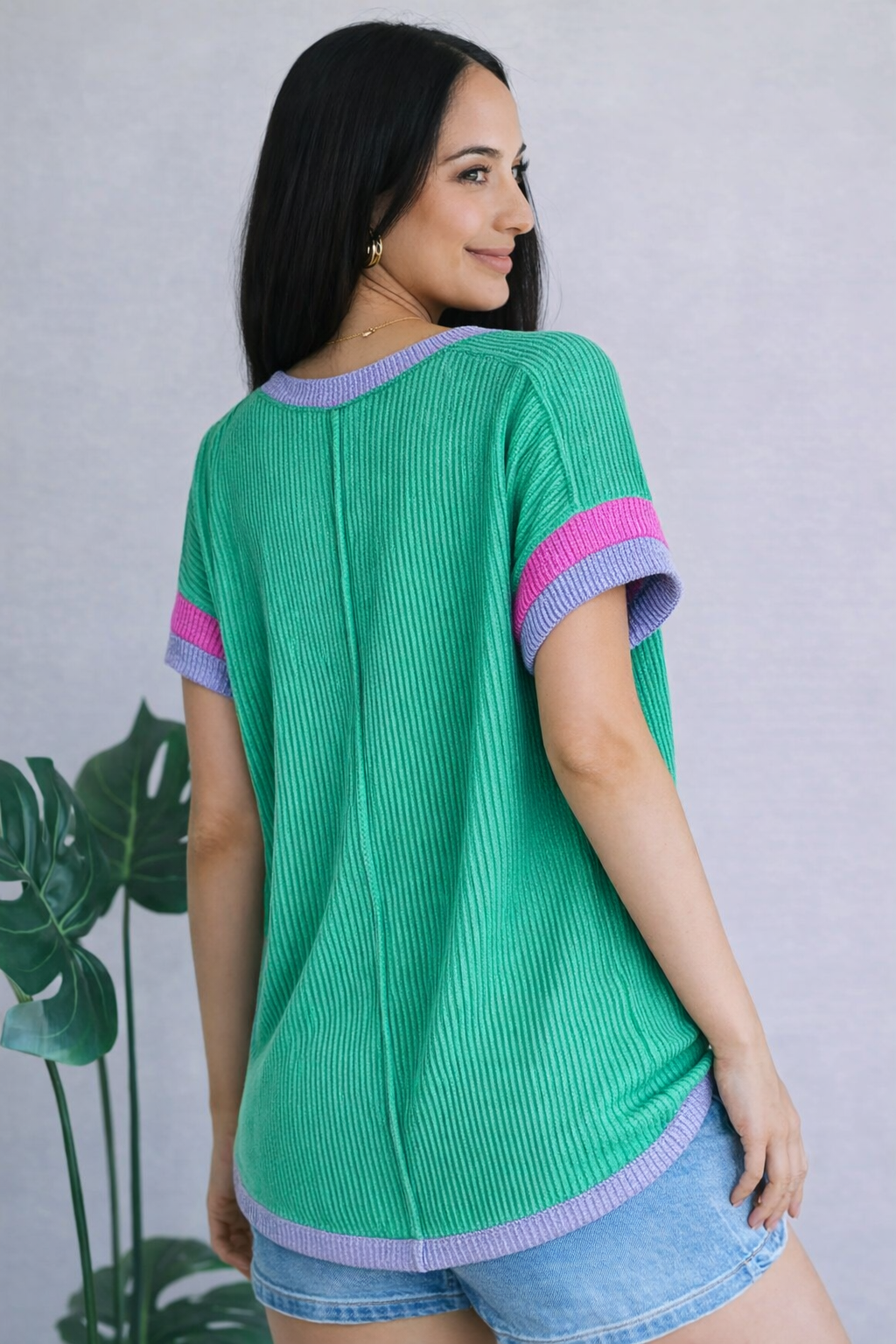 7th Ray Meadowline Colorblock Top