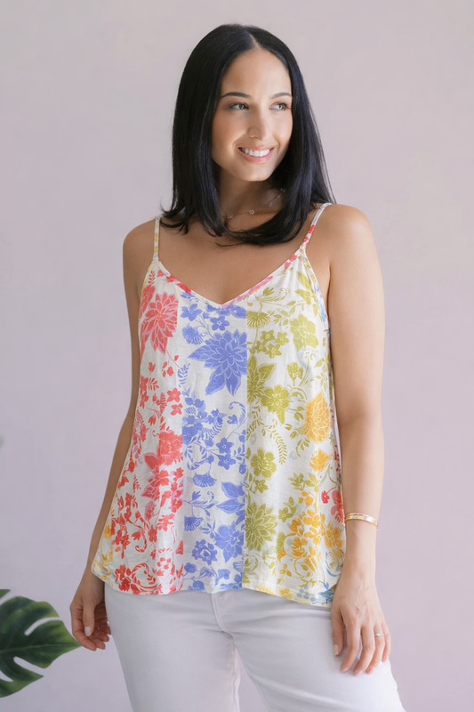 White Birch Meadowpath Floral Top