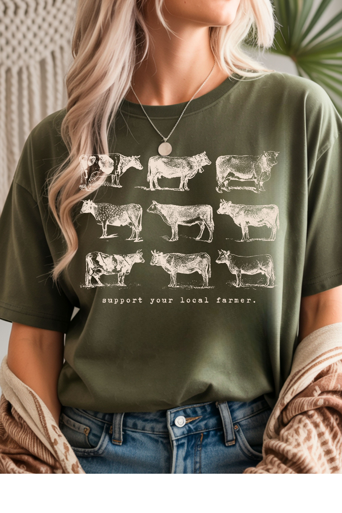 Support Your Local Farmer Graphic Tee