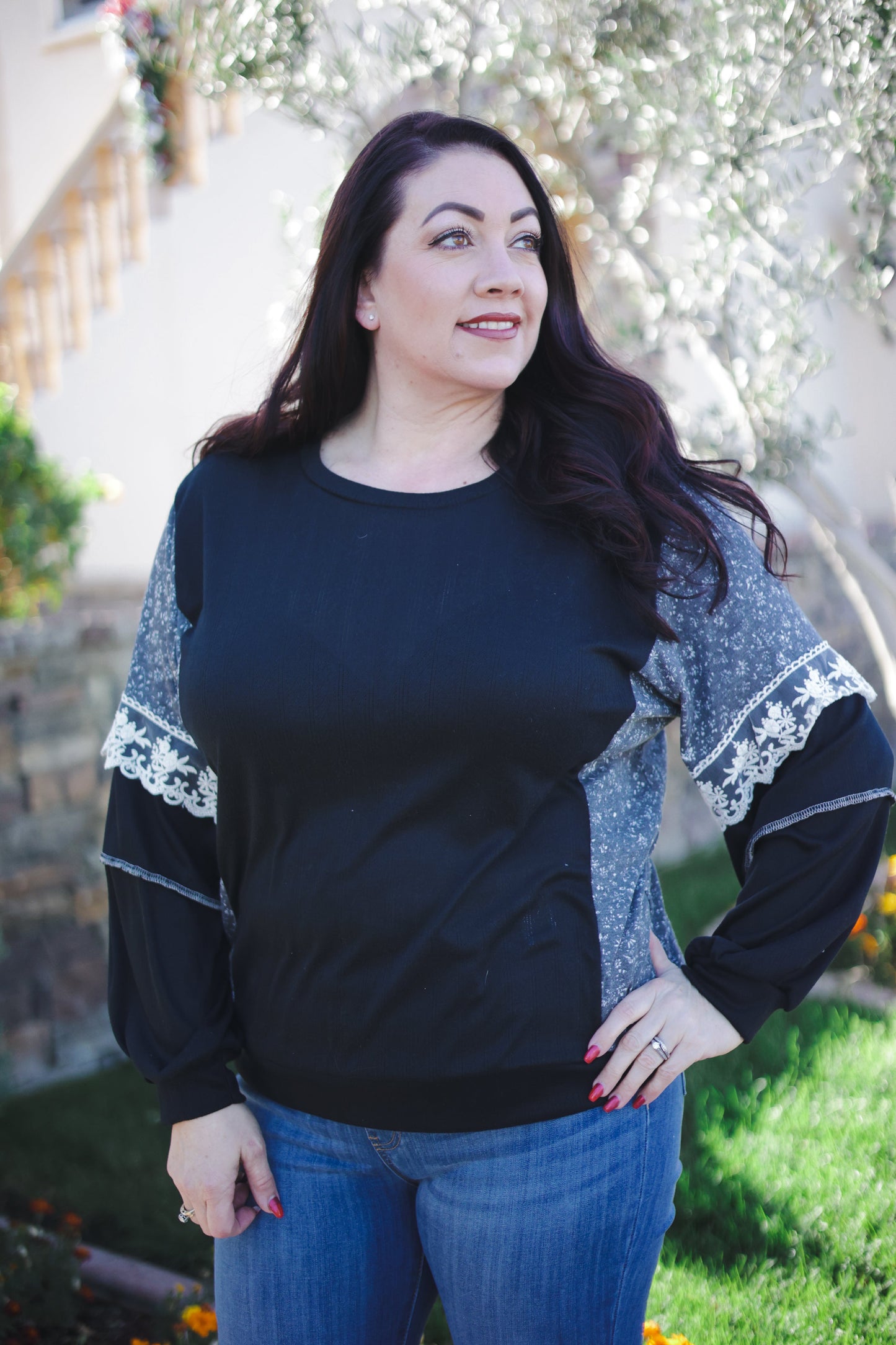 SugarFox Moonstruck Laced Bubble Sleeve