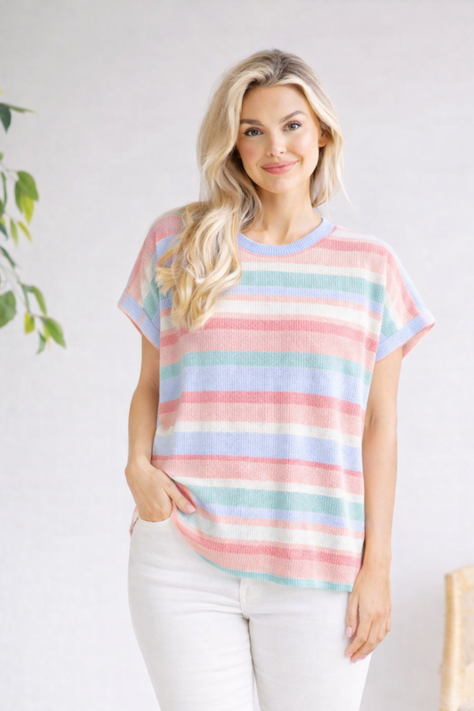 Heimish Spring Palette Stripe Tee