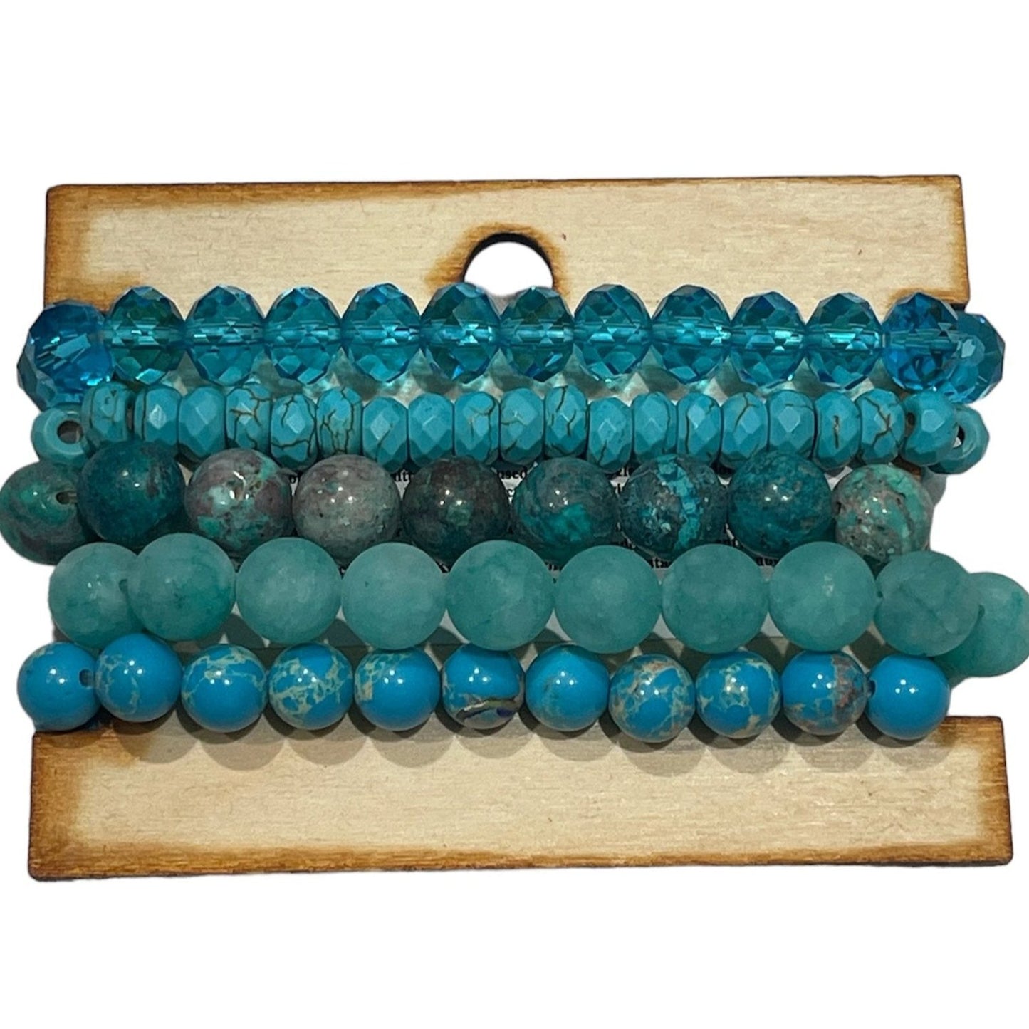 Keep It Gypsy Turquoise Upcycled Bracelet Stack