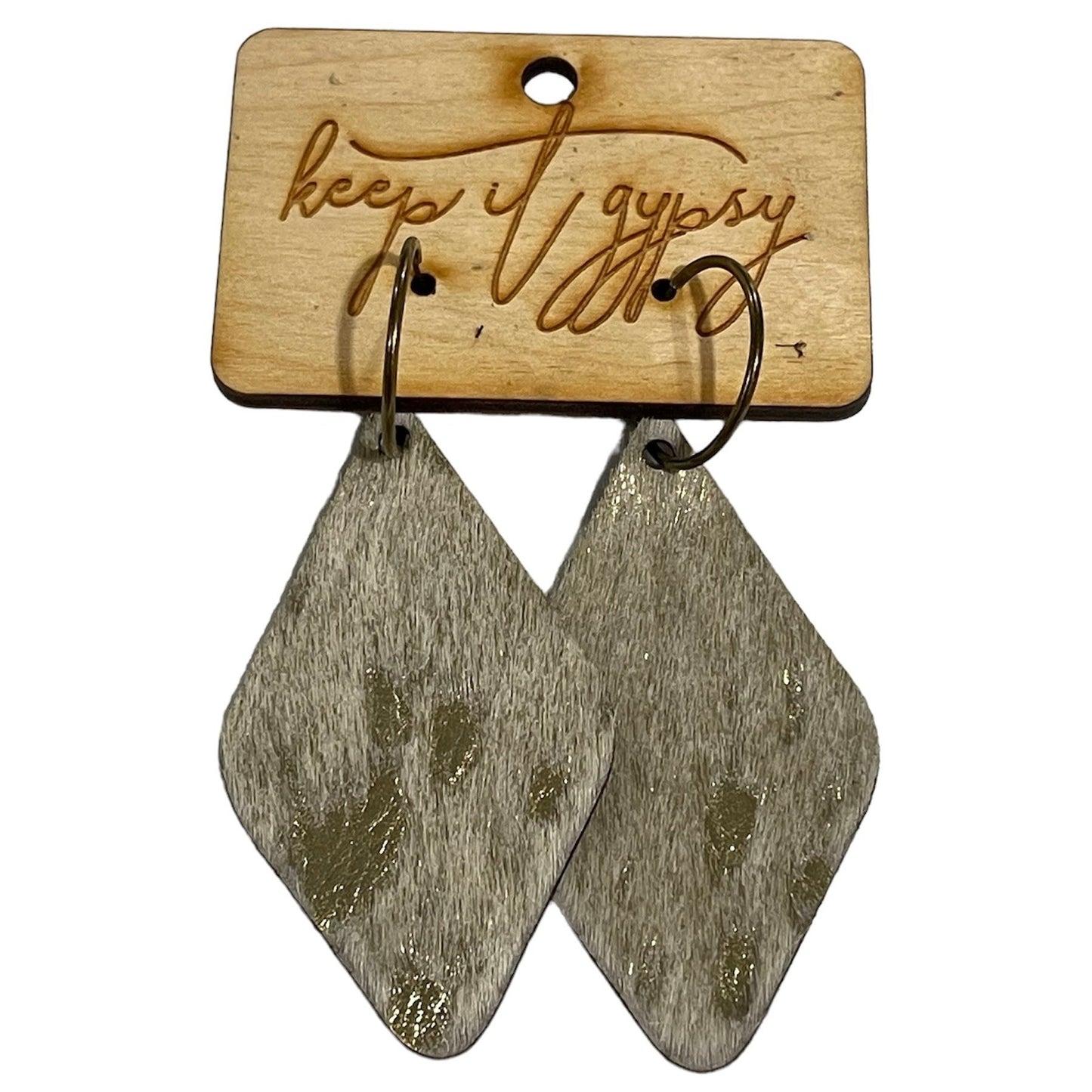 Keep It Gypsy Hair on Hide Earrings