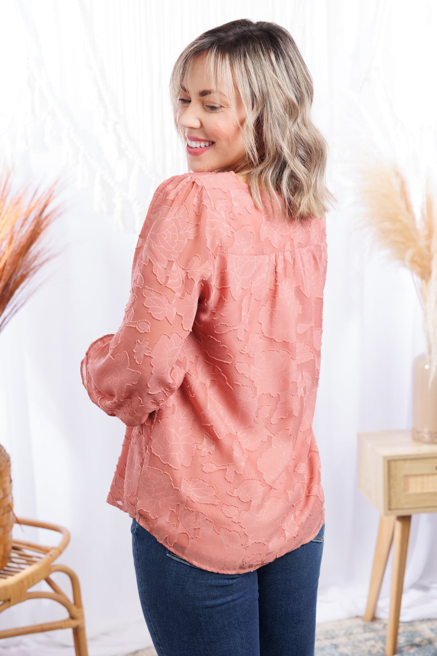 Hailey & Co Pink Rose - Long Sleeve