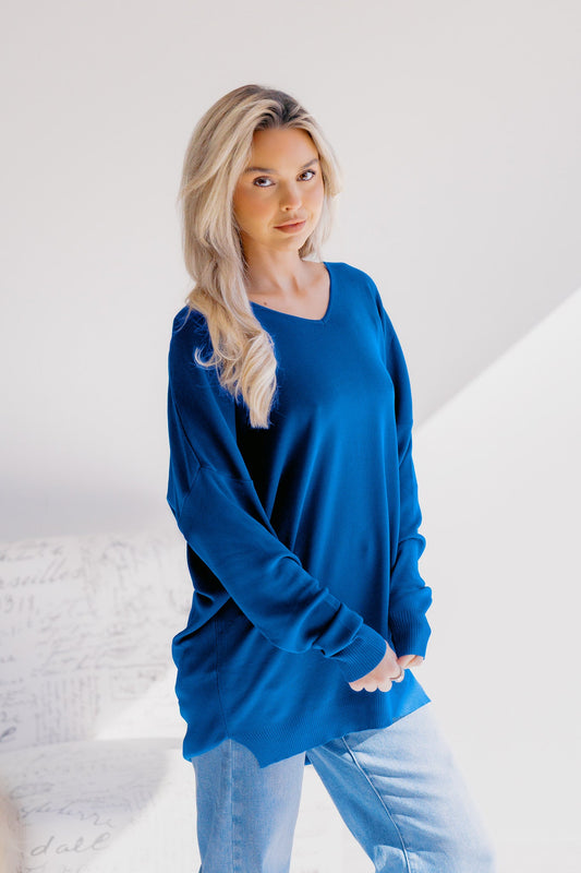 Sweet Lovely Royal Tide Sweater