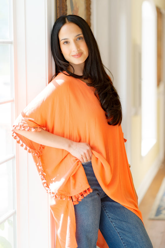 Cotton Blue Citrus Glow Pullover