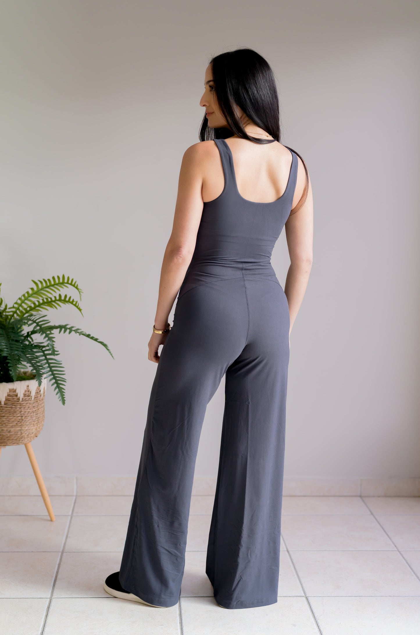 Rae Mode Soft Earth Charcoal Jumpsuit