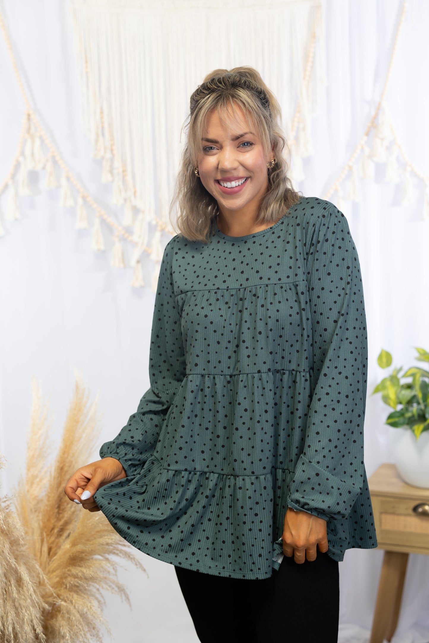 Heimish Spots of Love - Tiered Tunic