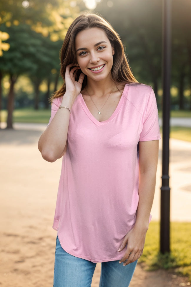 Heimish Spring Staple Short Sleeve - Baby Pink