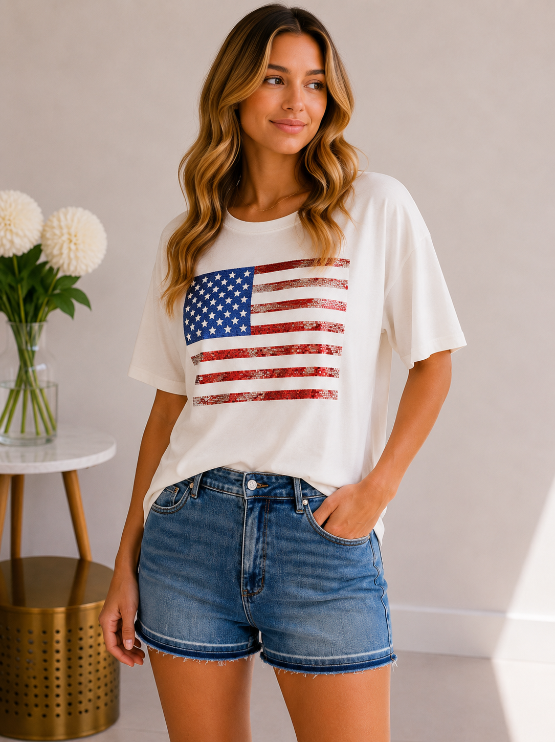 Heimish Stars, Stripes & Sparkle Top